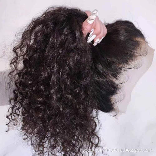 Pre Plucked With Baby Hair Hd Lace 100% Brazilian Human Hair Wig Cuticle Aligned Deep Wave Virgin Hair 13X6 Lace Frontal Wig